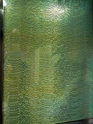 鉄骨フレームが付いている固体水晶190X190mm 12mmのガラス・ブロックの煉瓦