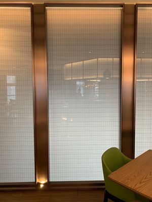 部屋スクリーンは生地の中間膜が付いている19mmの薄板にされたガラスを織った