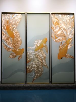 3D流行のスクリーンの壁画2440x1830mmはガラスSplashbackを塗る