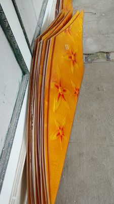 天井オレンジ耐傷性の12mmはガラス パネルを着色した