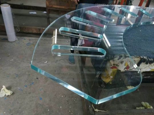 グラフィック・デザインの店は8mmの明確な緩和されたガラスをあけた