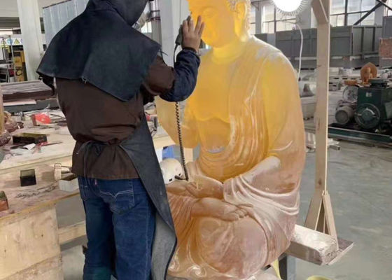 装飾用の従来の切り分ける仏劉李ガラスの芸術