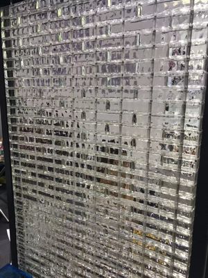 ミラーの効果のすべり止めの80mmガラス浴室の窓のブロック