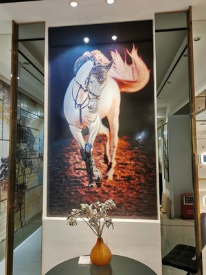 オフィスの正方形は10mmを溶かしたガラス芸術のパネルを強くした